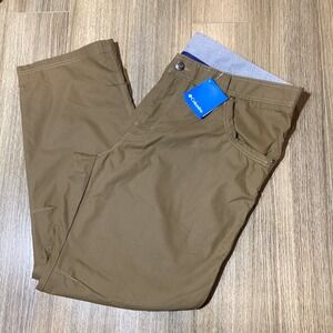 Columbia Chatfield Range Mens 44x32 Beige 5 Pocket Pants Outdoor Hiking- ‎ NWT